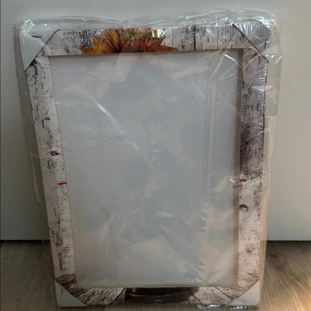 Sunflower Rustic Framed Canvas Wall Decor NEW 🏷️